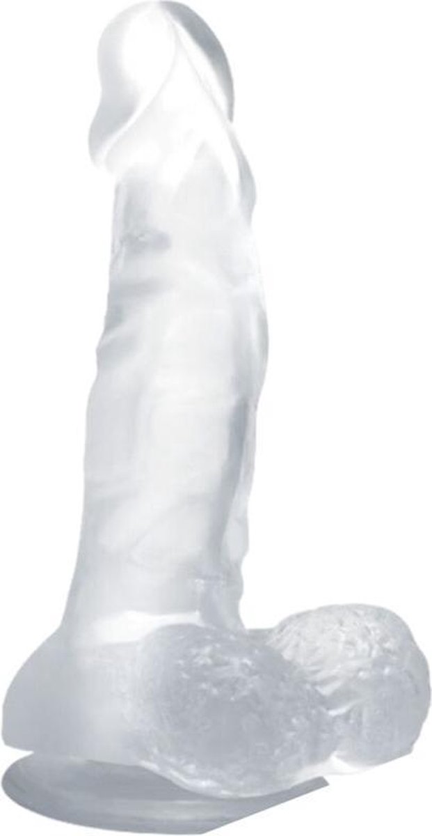 BAILE DILDOS | Baile Realistic Dildo Suction Cup And Testicles 16.7 Cm - Clear