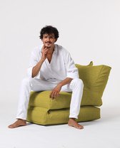Xoft Living Lounger Linnen Zitzak - Geel