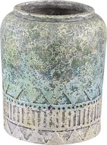 PTMD  dieter turquoise boeren pot cement deco m