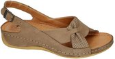 Pollonus Comfort Shoes -Dames -  taupe - sandalen - maat 37