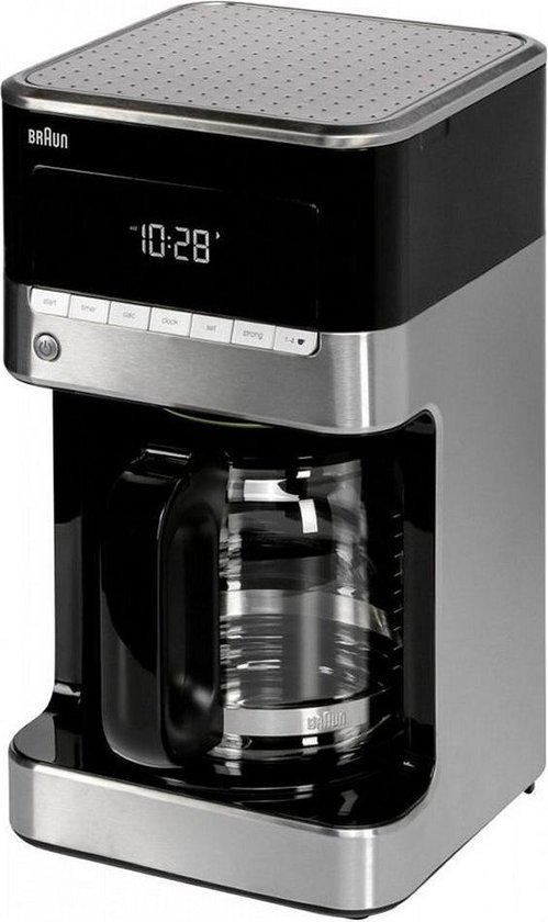 Instelbare functies voor type koffie - Braun KF7120 BK - Braun PurAroma 7 KF 7120 BK - Filter-koffiezetapparaat - Zwart/RVS