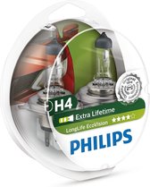 Philips H4 12V - LongLife EcoVision - Set