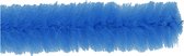 Chenilledraad, L: 30 cm, dikte 15 mm, donkerblauw, 15 stuk/ 1 doos