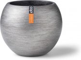 Capi Europe - Vaas bol Retro XL -  39x34  - Zilver - Bloempot voor binnen - RTS270