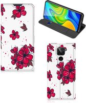 Smartphone Hoesje Xiaomi Redmi Note 9 Mobiel Cover Blossom Red