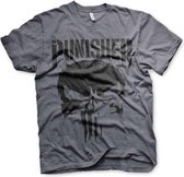 Marvel The Punisher Heren Tshirt -S- Big Skull Grijs