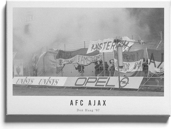 Walljar - AFC Ajax supporters '87 - Muurdecoratie - Acrylglas schilderij - 30 x 45 cm