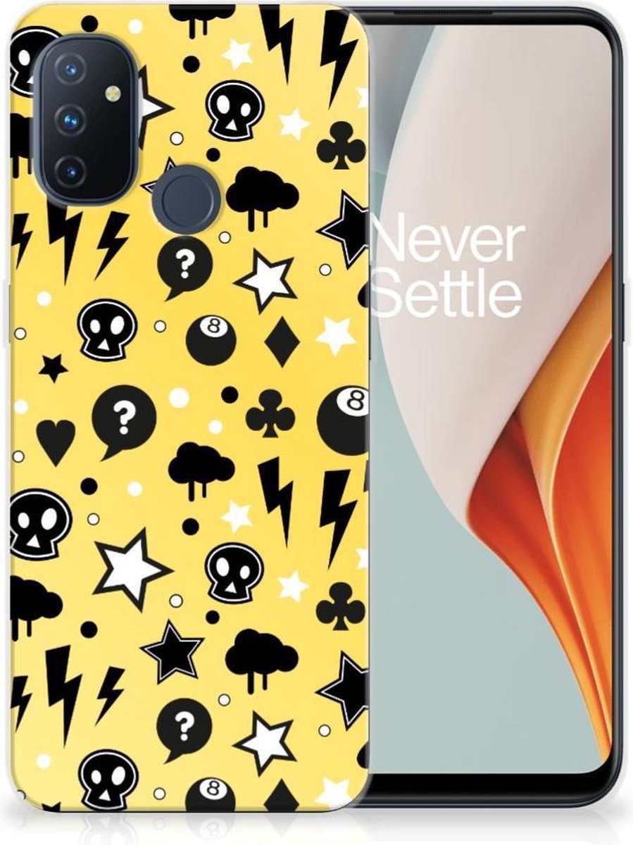 Silicone Back Case OnePlus Nord N100 Punk Geel