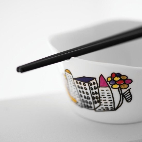 Bols à Riz Japonais Mino Ware Avec Baguettes, Lot Burundi