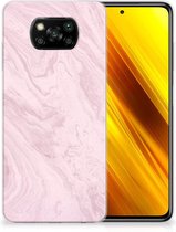 Smartphone hoesje Xiaomi Poco X3 | Poco X3 Pro Leuk Hoesje Marble Pink