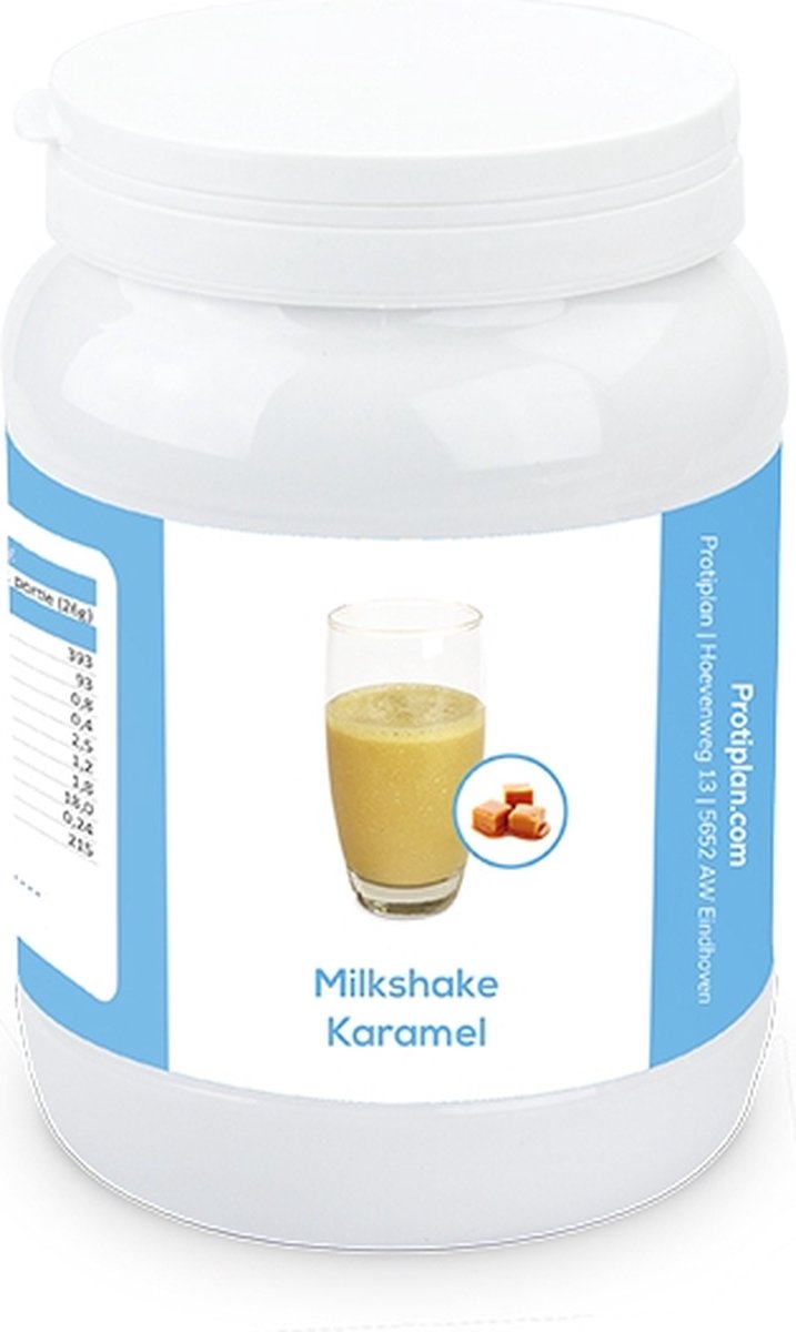 Protiplan | Voordeelpot Milkshake Karamel | 1 x 450 gram | Eiwitdieet | Proteïne shake | Past in een koolhydraatarme levensstijl| Eiwitpoeder | Proteine shake | Past in een koolhydraatarme levensstijl