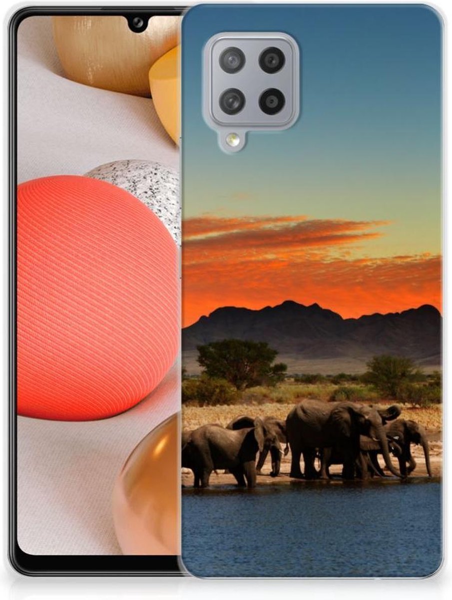 Samsung Galaxy A42 TPU Hoesje Olifanten