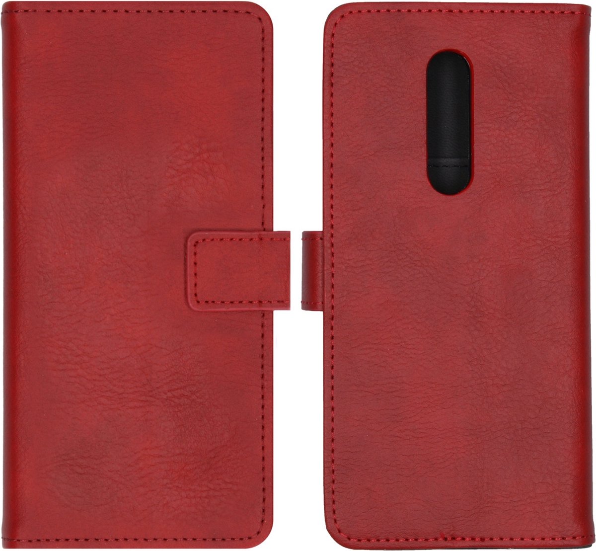 iMoshion Hoesje Geschikt voor OnePlus 8 Hoesje Met Pasjeshouder - iMoshion Luxe Bookcase - Rood