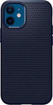 Spigen - iPhone 12 mini Hoesje - Back Case Liquid Air Mat Blauw