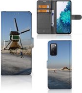 Smartphone Hoesje Geschikt voor Samsung Galaxy S20FE Boekhoesje Tekst Schaatsers