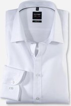 OLYMP Level 5 body fit overhemd - wit twill - Strijkvriendelijk - Boordmaat: 46