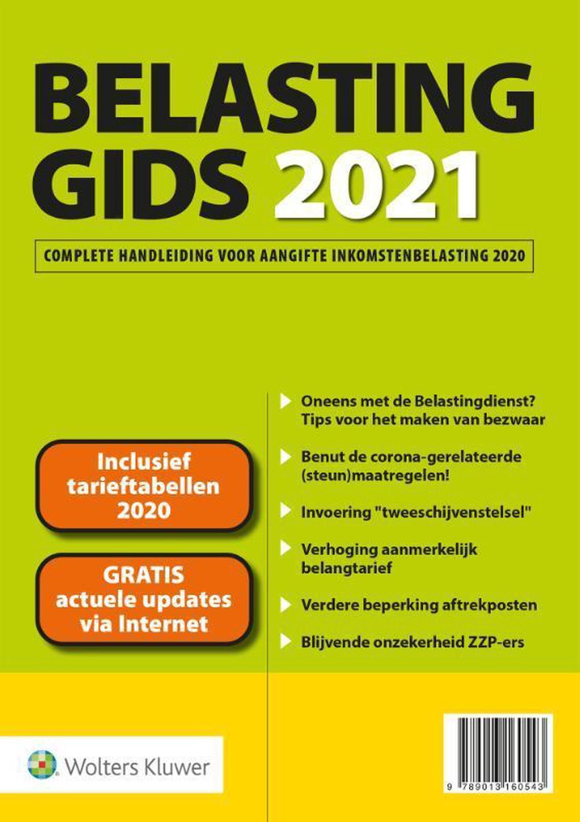 Belastinggids 2021 - Wolters Kluwer Nederland B.V.