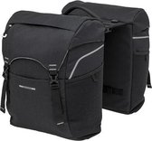 fietstas dubbel Sports 32 liter polyester zwart