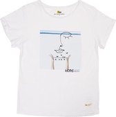 Biggdesign Faces Hope - Dames Shirts Korte Mouw - Maat L