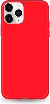 Samsung Galaxy A21 siliconen hoesje - Rood - shock proof hoes case cover - Telefoonhoesje met leuke kleur -