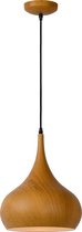 Lucide WOODY - Hanglamp - Ø 30 cm - 1xE27 - Hout