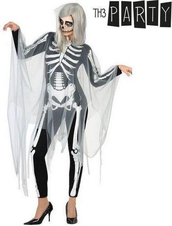 Kostuums voor Volwassenen Skelet (2 Pcs)
