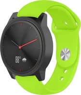Siliconen Smartwatch bandje - Geschikt voor  Garmin Vivomove HR sport band - lichtgroen - Horlogeband / Polsband / Armband