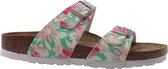 Birkenstock Slipper Sydney 1016397 Groen Bloemenprint Smal