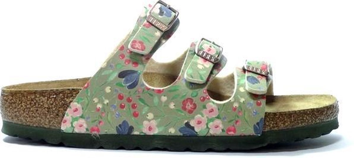 zondaar Tot ziens Tanzania Birkenstock Florida Slippers 1012781 Groen Bloemen 40 | bol.com