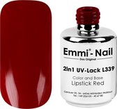 2 in 1 Base in Color Emmi Shellac/UV/Led Lak Lipstick Red L339