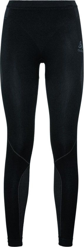 ODLO - SUW Bottom Pant PERFORMANCE EVOLUTION WARM - black - odlo graphite grey - Vrouwen - Maat XL