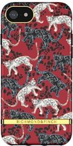 Richmond & Finch Samba Red Leopard luipaarden hoesje voor iPhone 6 6s 7 8 en SE 2020 - rood