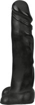 All Black Realistische Realistische Dildo - Ook Voor Anaal Gebruik - 22 cm