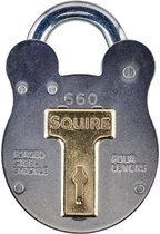 Squire Old English 660 - Hangslot - Slot - Slot met Sleutel - Klassiek - Zilver/Goud