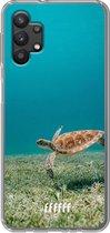 6F hoesje - geschikt voor Samsung Galaxy A32 5G -  Transparant TPU Case - Turtle #ffffff