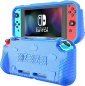 TPU Beschermhoes - Geschikt voor Nintendo Switch - Geschikt voor kinderen - Blauw