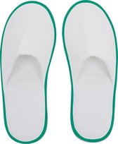 Small Foot Huis- Of Hotelslippers Wit / Groen One Size