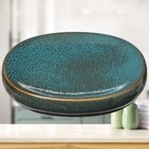 Porte- savon Decopatent® - Green Harmonie - Porte- savon en céramique pour salle de bain, cuisine ou toilette - Boîte à savon - Porte-savon - Vert
