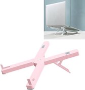 D27 Laptopstandaardbeugel Desktop Verhoog warmteafvoer Base Lift Tabletstandaard (roze)
