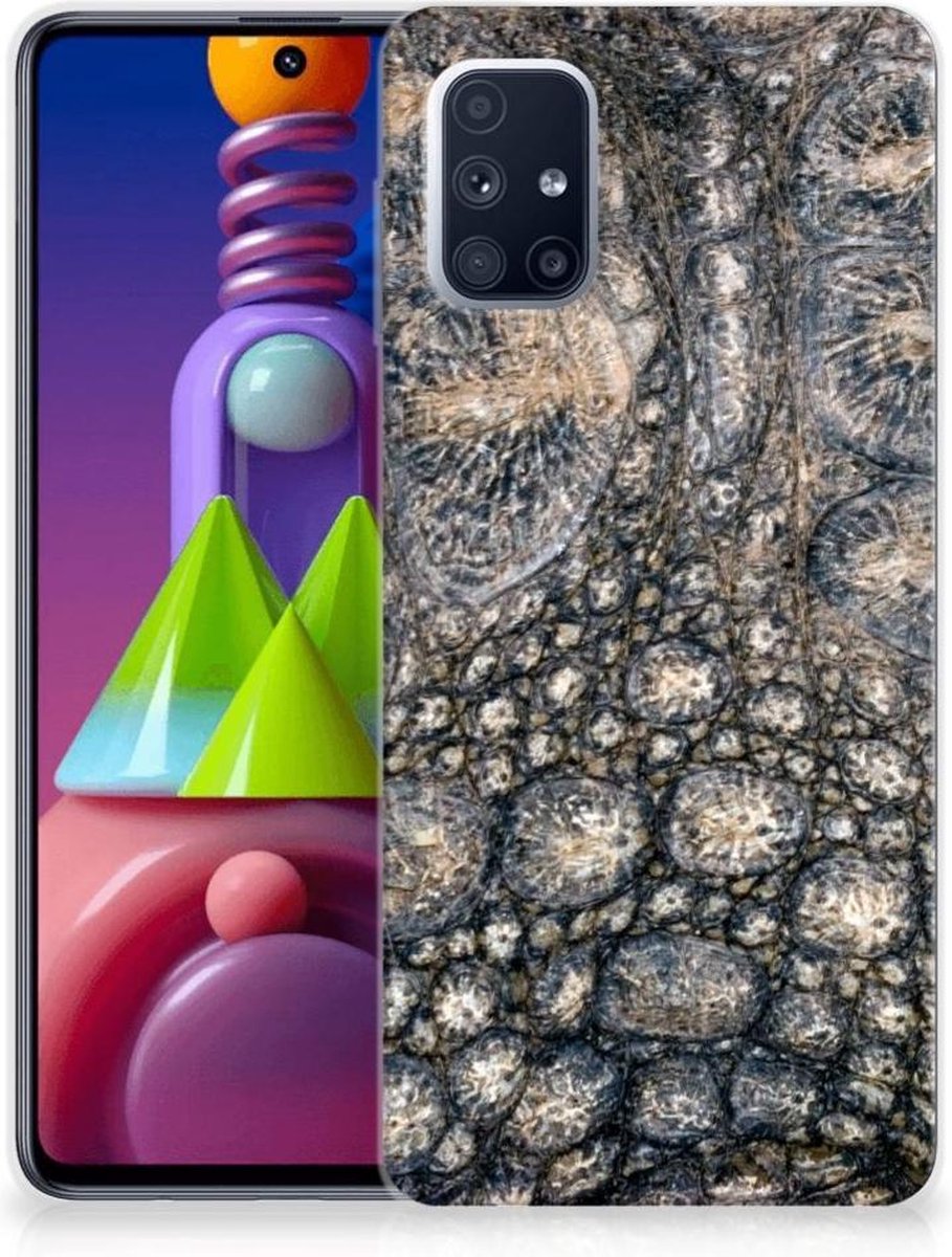Samsung Galaxy M51 TPU Hoesje Krokodillenprint