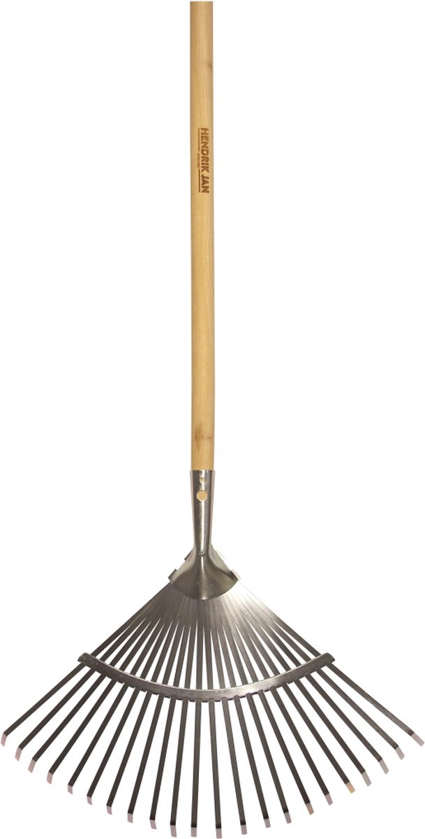 Hendrik Jan Verzinkte bladhark 440 mm met 22 tanden, essenhouten steel 150 cm en FSC-keurmerk van Merkloos	 — afbeelding 4