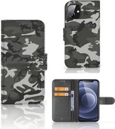 Apple iPhone 12 Mini Telefoon Hoesje Cadeau voor hem Army Light