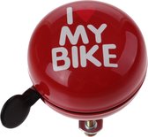 Cycle Tech Fietsbel I Love My Bike 80 Mm Staal Rood