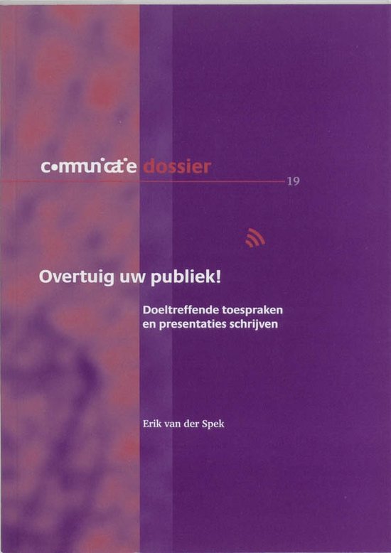 Cover van het boek 'Overtuig uw Publiek !'
