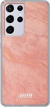 6F hoesje - geschikt voor Samsung Galaxy S21 Ultra -  Transparant TPU Case - Sandy Pink #ffffff