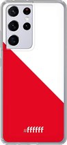 6F hoesje - geschikt voor Samsung Galaxy S21 Ultra -  Transparant TPU Case - FC Utrecht #ffffff