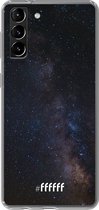 6F hoesje - geschikt voor Samsung Galaxy S21 -  Transparant TPU Case - Dark Space #ffffff