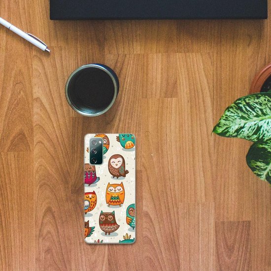Coque Téléphone pour Samsung Galaxy S20 FE Silicone Gel Case Joyeux Owls