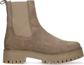 Sacha - Dames - Taupe suède chelsea boots - Maat 40