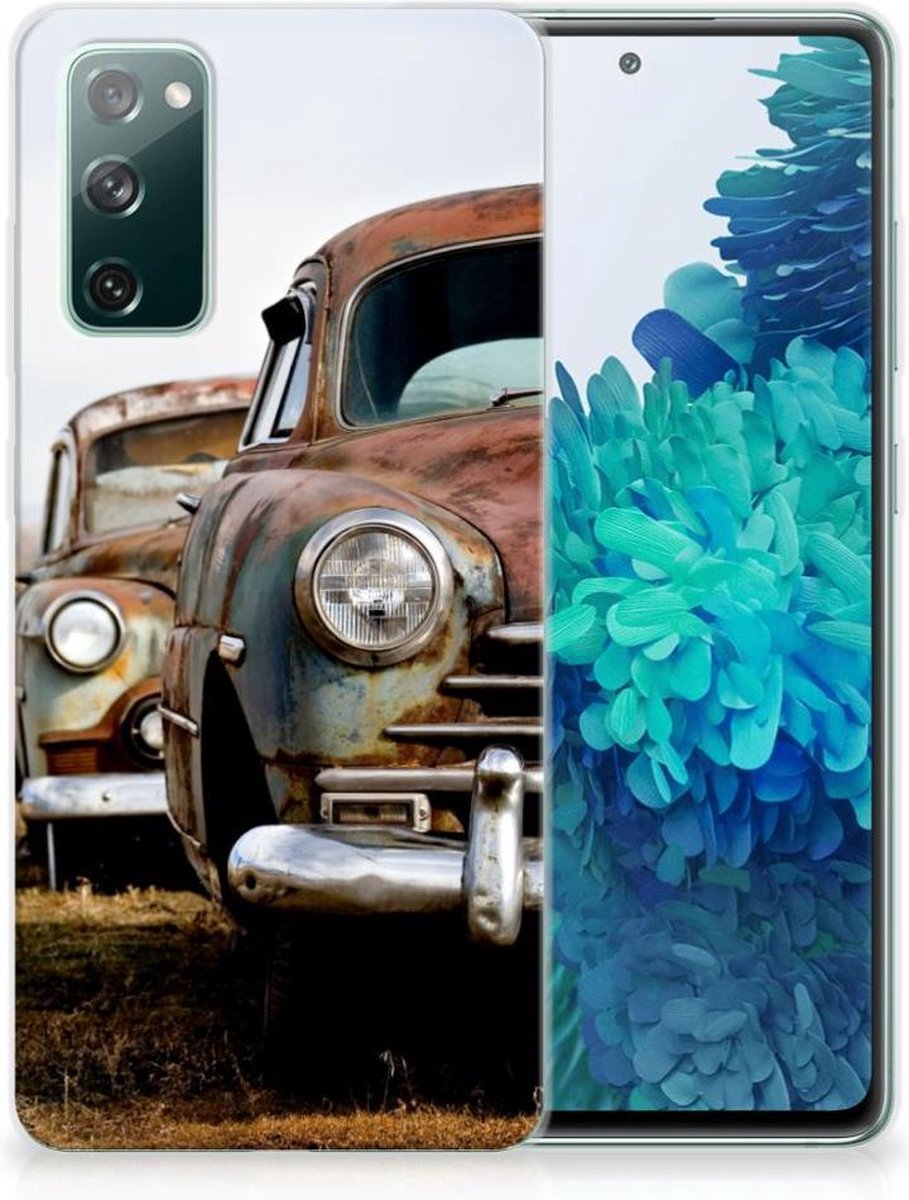 Samsung Galaxy S20 FE Siliconen Hoesje met foto Vintage Auto